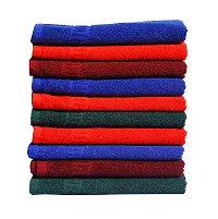 Space Fly Cotton Plain Hand Towels High Absrobent, Set of 10 (13 inch X 20 inch_Multi Color)-thumb4