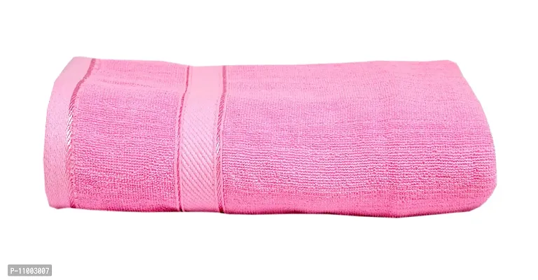 Space Fly Best Luxury100% Cotton Super Highly Absorbent Big Size 28X58 inch Plain Bath Towels, 450GSM (1 Piece)-thumb0