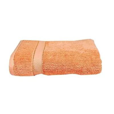 Space Fly Best Luxury100% Cotton Super Highly Absorbent Big Size 28X58 inch Plain Bath Towels, 450GSM (1 Piece) (Peach)