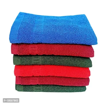 Space Fly Cotton Plain High Absorbent Hand Towels In Dark Colors (Multicolour, 11x 17 inch), Set of 10-thumb2