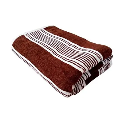 Space Fly Soft & Cotton Attractive Striped 1 Bath Towel (70X140CM)