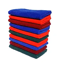 Space Fly Cotton Plain Hand Towels High Absrobent, Set of 10 (13 inch X 20 inch_Multi Color)-thumb1