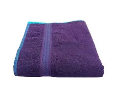 Space Fly Plain Cotton Bath Towels Highly Absorbent, Big Size 30X60 inch (450GSM_Multi Color_1 Piece)-thumb1