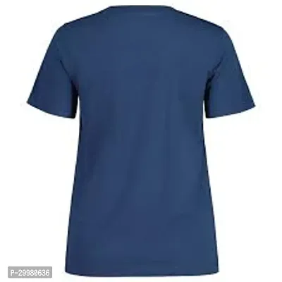 Stylish Polyester Solid Round Neck T-Shirt For Men