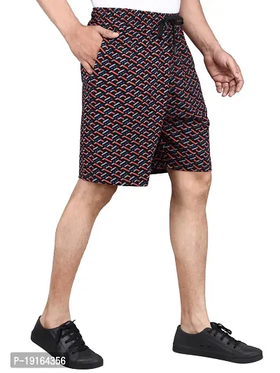 Mens Cotton Shorts Elastic Waist Half Pants with pockets (pack of 1)-thumb4