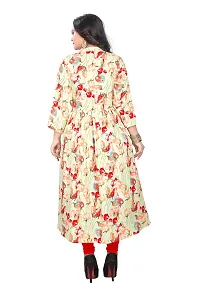 Red Lady Digital Printed Heavy Rayon Kurti (Lenth- 46 inches)-thumb2