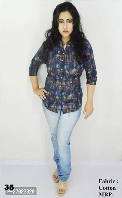 Women Printed Cotton Casual Shirts