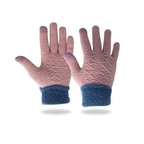 Tomorrow Women Winter Gloves - Stay Warm and Stylish with Angora Wool and Touch Screen Technology