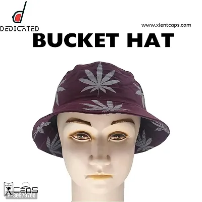 Bucket hat weed fashion leaf