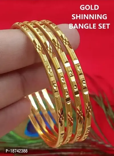 Elegant Bangles set for Women, Pack of 4-thumb0