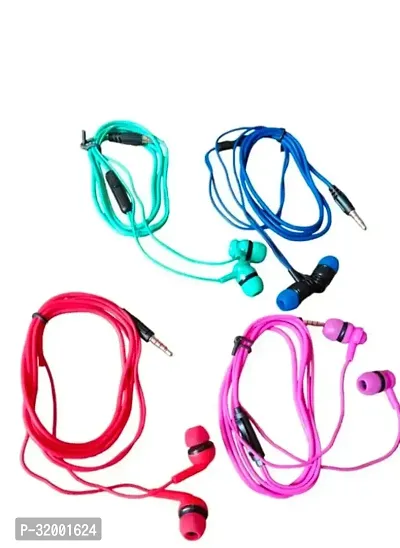 Stylish Wired Earphone, Pack of 4-thumb0