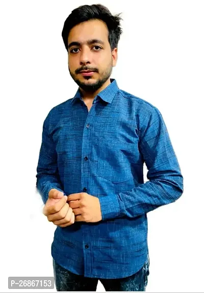 Exclusive Cotton Blend Solid Casual Shirts For Men