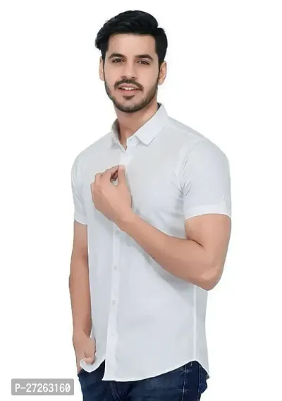 Stylish khadi Cotton Solid Casual Shirts For Men-thumb0