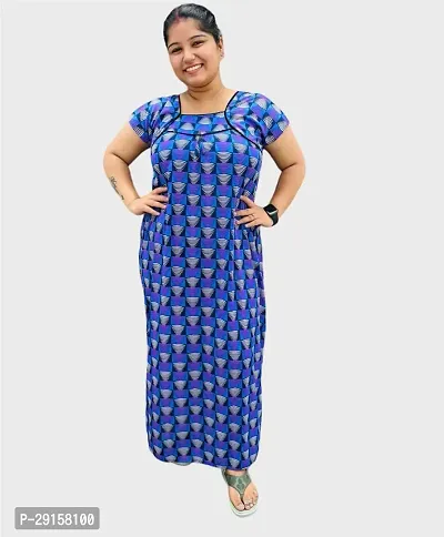 Comfortable Cotton Nighty Gown For Women-thumb0