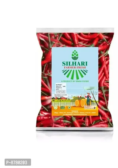 SILHARI FARMER FRESH Whole Red Chilli / Sabut Lal Mirch 100gm-thumb2