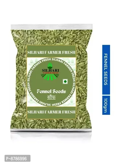 SILHARI FARMER FRESH Fennel Seeds / Saunf 100gm-thumb0