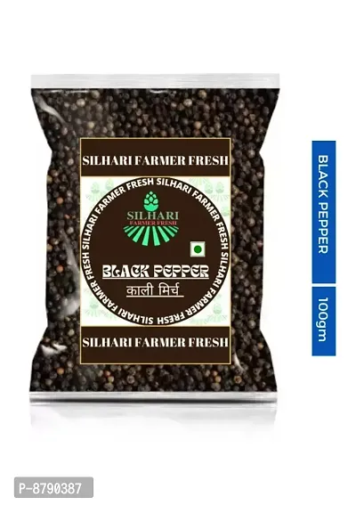 SILHARI FARMER FRESH Black Pepper / Kali Mirch 100gm