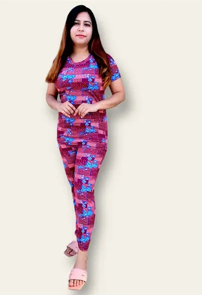NEW IN!! Printed Night Suit Set For Women