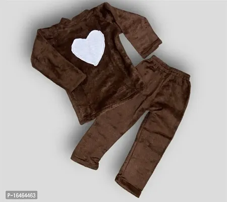 BROWN COLOUR WOOLEN NIGHT SUIT