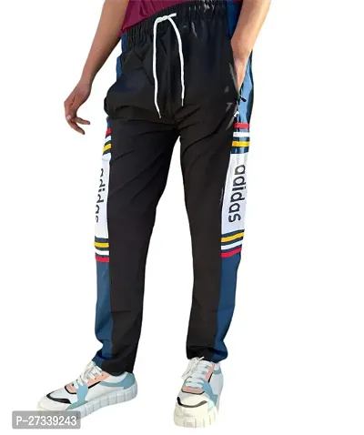 Classic Polyester Blend Track Pants for Men-thumb0