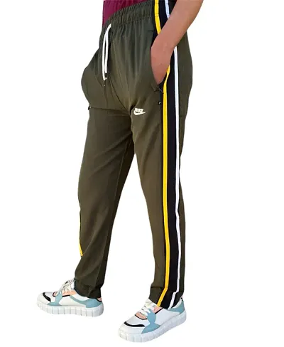 Classic Polyester Blend Track Pants for Men