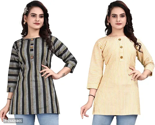 Stylish Women Cotton Kurta Pack of 2