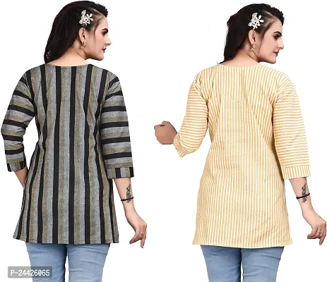 Stylish Women Cotton Kurta Pack of 2-thumb2