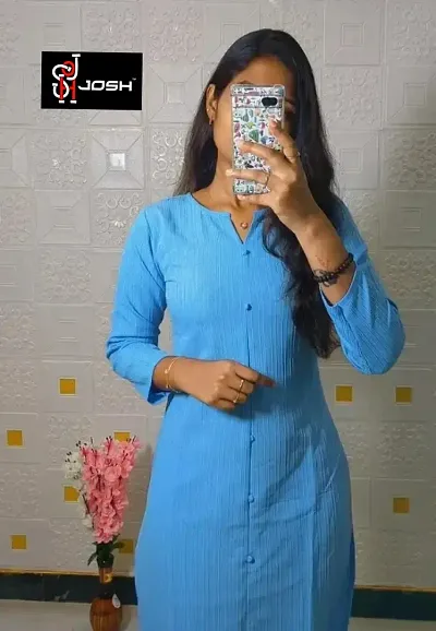 Fancy Solid Kurtas For Women