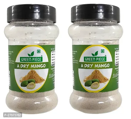 Green Piece Dry Mango Powder Amchur Powder 50gm.Pack of 2