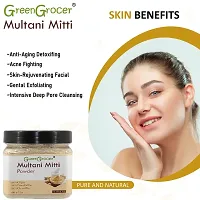 GreenGrocer 100% Pure Natural Multani Mitti Powder (Organic Fuller's Earth/Bentonite Clay) 200g-thumb1