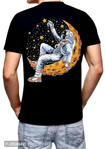 Men Stylish Cotton Printed Round Neck Tees-thumb0