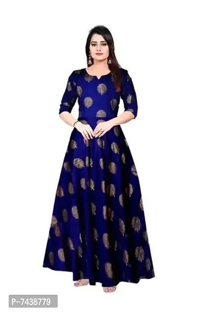 Girls and Women Stylish  Anarkali  Gown ( Beautiful Blue Anarkali Kurti )