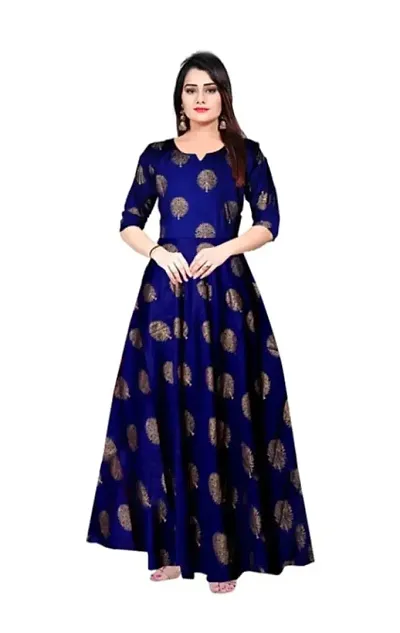 Womens Printed Stylish Ethnic Gown