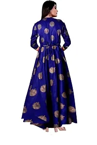 Girls and Women Stylish  Anarkali  Gown ( Beautiful Blue Anarkali Kurti )-thumb1