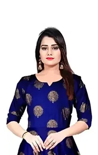 Girls and Women Stylish  Anarkali  Gown ( Beautiful Blue Anarkali Kurti )-thumb2
