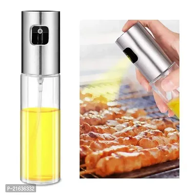 Oil Sprayer For Cooking 100Ml Glass Oil Dispenser Bottle Spray Mister Refillable Food Grade Oil Vinegar Spritzer Sprayer Bottles For Kitchen, Air Fryer, Salad, Baking, Grilling, Frying-thumb0