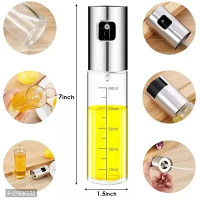 Oil Sprayer For Cooking 100Ml Glass Oil Dispenser Bottle Spray Mister Refillable Food Grade Oil Vinegar Spritzer Sprayer Bottles For Kitchen, Air Fryer, Salad, Baking, Grilling, Frying-thumb2