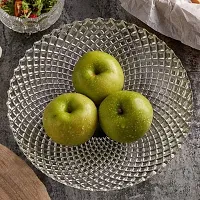 Fruit Plate 9 Inch Serving Tray Fruit Bowl Plate For Dining Table Crystal Decoration Serving Dry Fruits Bowl Set Flower Shaped Gifting-thumb3