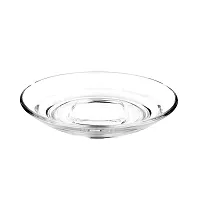 Crystal Clear Glass Saucer Set Of 6, Glass Saucers Set Without Cup, Glass Saucer Plate For Serving Tea Coffee Snacks-thumb3