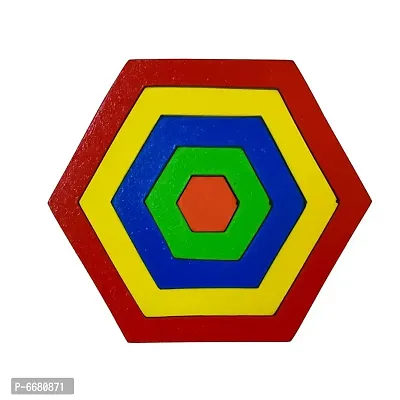 Hexag Fun Activity for Your Kids Wooden Toys for 2-12 Years Unisex Kids-thumb2