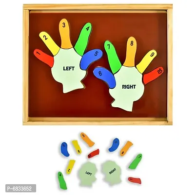 Ilearnngrow Left Hand and Right Hand Learn The Counting Kids M for 2-12 Years Unisex Kids