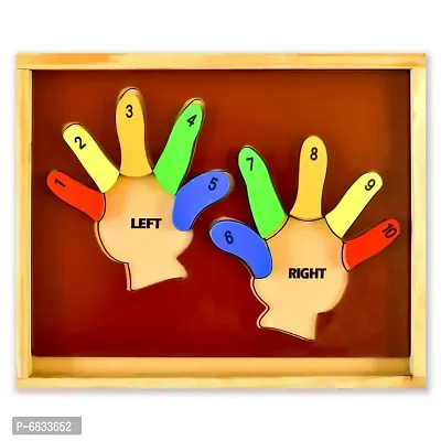 Ilearnngrow Left Hand and Right Hand Learn The Counting Kids M for 2-12 Years Unisex Kids-thumb2