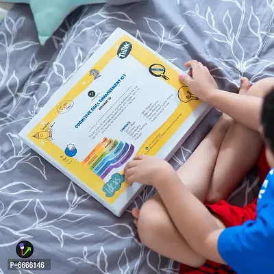 ILEARNNGROW Cognitive Skill Enhancement Workbook - Acitivity Book for Kids to Develop Cognitive and Problem Solving Skills with 24 Interactive Worksheets for Age 3 - 12 Years