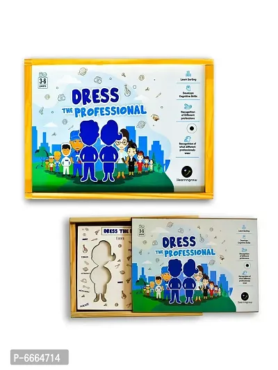 ILEARNNGROW Dress The Professional - Interactive and Fun Board Game for Kids Age 2 and Above