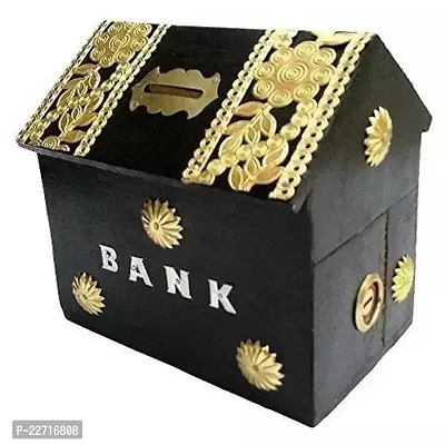 Premium Quality Wood Money Bank Pack Of 1