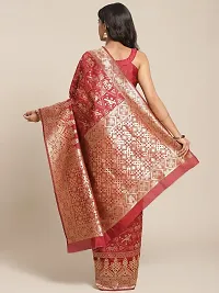 Classic Art Silk Saree with Blouse Piece for Women-thumb1