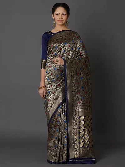 New In Cotton Silk Saree with Blouse piece 