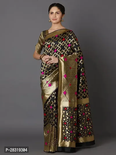 SHAVYA Self DesignWoven Banarasi Saree For Women Multicolor Color