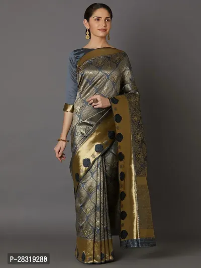 SHAVYA Woven Banarasi Saree For Women Multicolor Color