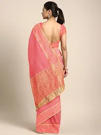 Shavya Printed Bollywood Pure Cotton Saree (Pink)-thumb1